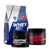 Trec Whey 100 700g + Creatine Monohydrate 300g + Boogieman 300g - zestaw okołotreningowy