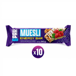 6Pak Nutrition Muesli Energy Bar Cranberry 10x30g