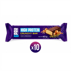 6Pak Nutrition High Protein Crunchy Bar Caramel 10x40g