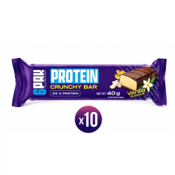 6Pak Nutrition Protein Crunchy Bar Vanilla 10x40g