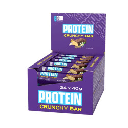 6Pak Nutrition Protein Crunchy Bar Vanilla 24x40g