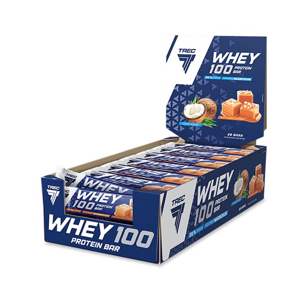 Trec Whey 100 Protein Bar Salty Caramel 28x40g