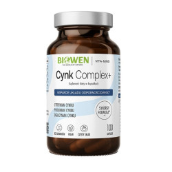 Biowen Cynk Complex+ – 3 formy cynku z inuliną – 100 kaps.