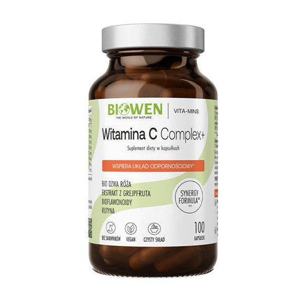 Biowen Witamina C Complex+ – witamina C z bioflawonoidami – 100 kaps.