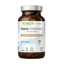 Biowen Magnez Chelatowany – diglicynian magnezu – 100 kaps.