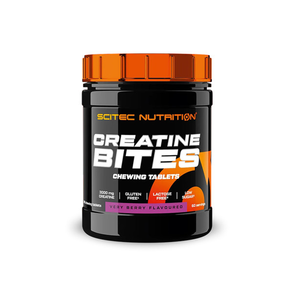 Scitec Creatine Bites 240 tabl. – monohydrat kreatyny w tabletkach do żucia
