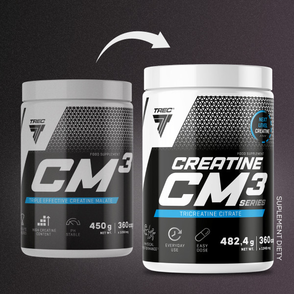Trec Creatine CM3 Series TriCreatine Citrate 360kaps.
