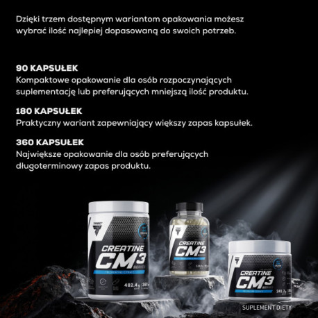 Trec Creatine CM3 Series TriCreatine Citrate 90kaps.