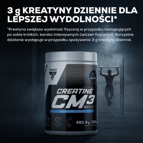Trec Creatine CM3 Series TriCreatine Citrate 360kaps.