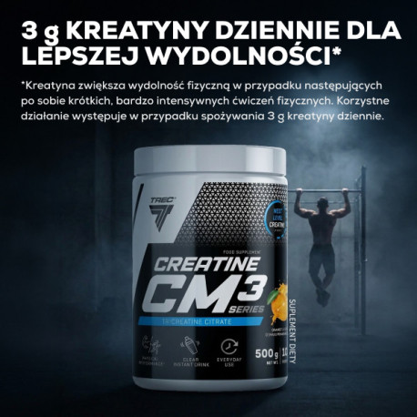 Trec Creatine CM3 Series TriCreatine Citrate 500g