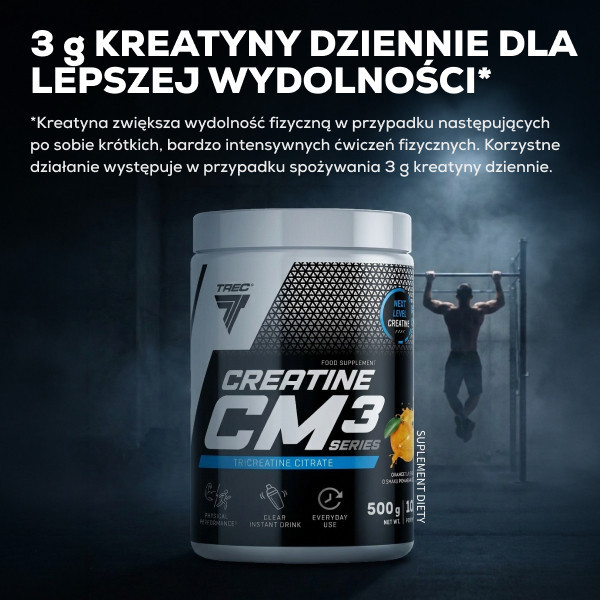 Trec Creatine CM3 Series TriCreatine Citrate 500g