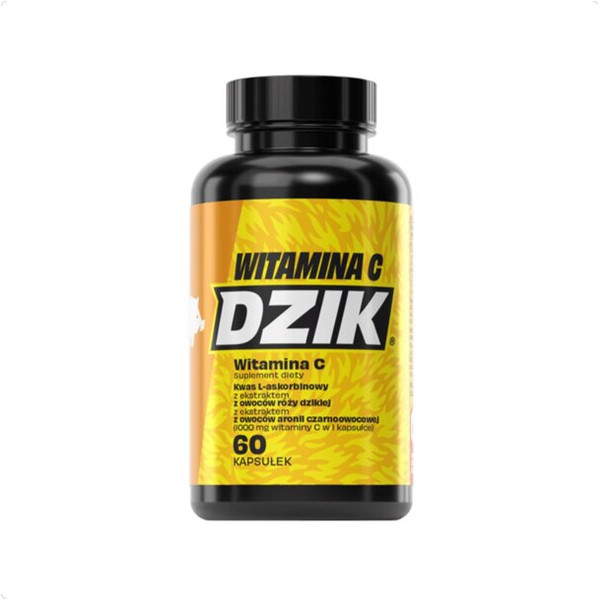 DZIK Witamina C - kwas L-askorbinowy 1000 mg - 60 kaps.