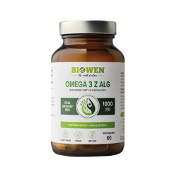 Biowen Omega 3 z Alg – wegańskie DHA 550 mg – 60 kaps.