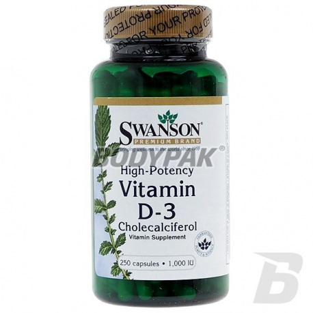 Swanson Vitamin D3 1000 IU - 250 kaps.