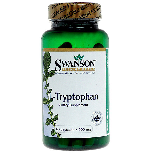 Swanson L-Tryptophan 500mg - 60 kaps.