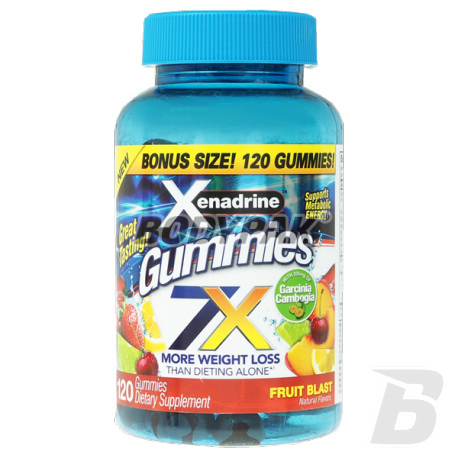 Xenadrine 7X Gummies - fruit blast - 120 gum