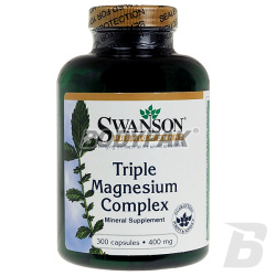 Swanson Triple Magnesium Complex 400mg - 300 kaps.