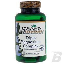 Swanson Triple Magnesium Complex 400mg - 100 kaps.