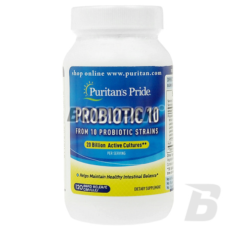 Puritan's Pride Probiotic 10  - 120 kaps.