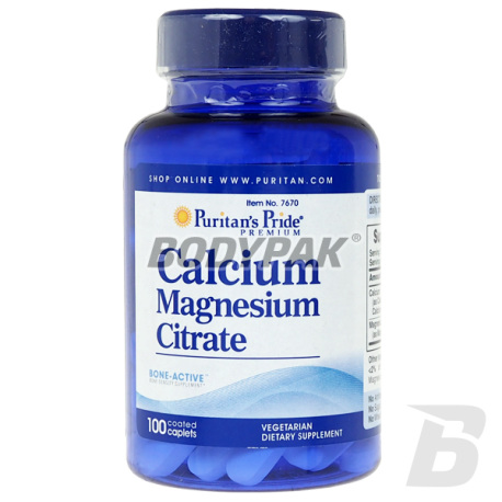 Puritan's Pride Calcium Magnesium Citrate - 100 tabl.