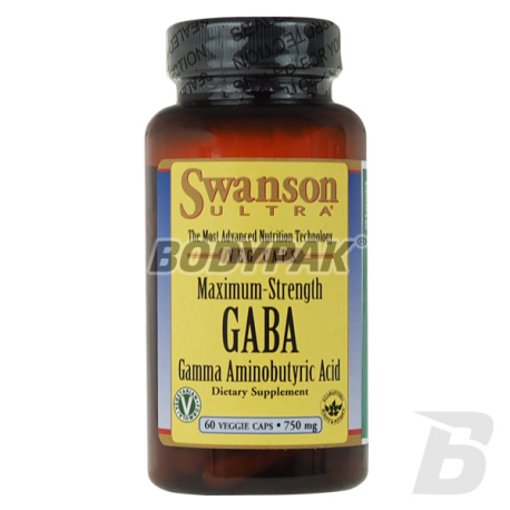 Swanson Maximum Strength GABA 750mg - 60 kaps.