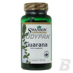 Swanson Guarana 500mg - 100 kaps.