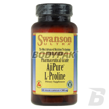 Swanson AjiPure L-proline 500mg - 60 kaps.