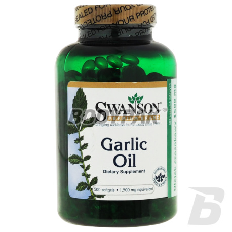 Swanson Garlic Oil 1500mg - 500 kaps.