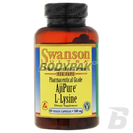 Swanson AjiPure L-Lysine 500mg - 90 kaps. 