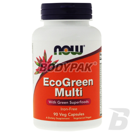 NOW Foods Eco Green Multi [Iron Free] - 90 kaps.