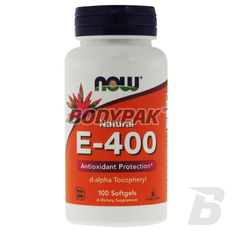 NOW Foods Vitamin E-400 - 100 kaps.