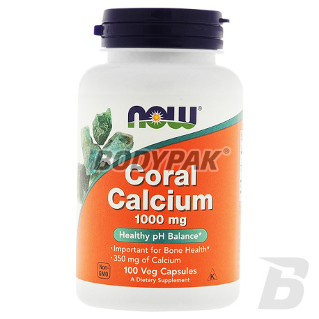 NOW Foods Coral Calcium 1000mg - 100 kaps.