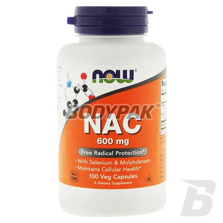 NOW Foods Nac-Acetyl Cysteine 600mg - 100 kaps.