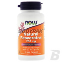 NOW Foods Natural Resveratrol 200mg - 60 kaps.