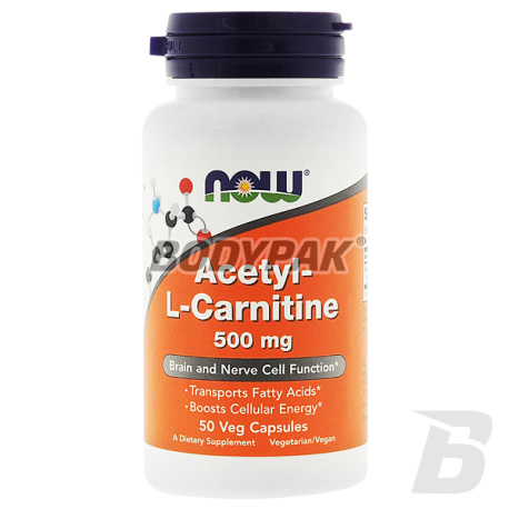 NOW Foods Acetyl L-Carnitine 500mg - 50 kaps.