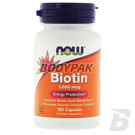 NOW Foods Biotin - 100 kaps.