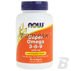 NOW Foods Super Omega 3-6-9 1200mg - 90 kaps.