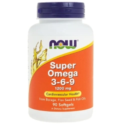 NOW Foods Super Omega 3-6-9 1200mg - 90 kaps.