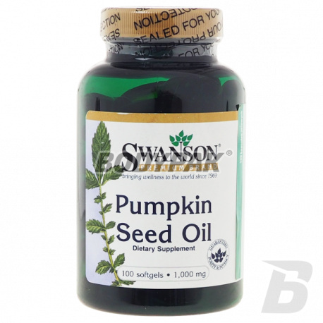 Swanson Pumpkin Seed Oil [Olej z Pestek Dyni] 1000mg - 100 kaps.