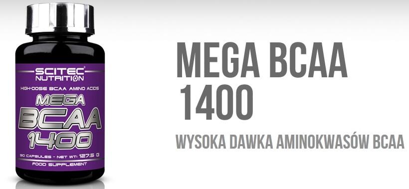 Scitec Mega BCAA 1400 - 120 kaps.