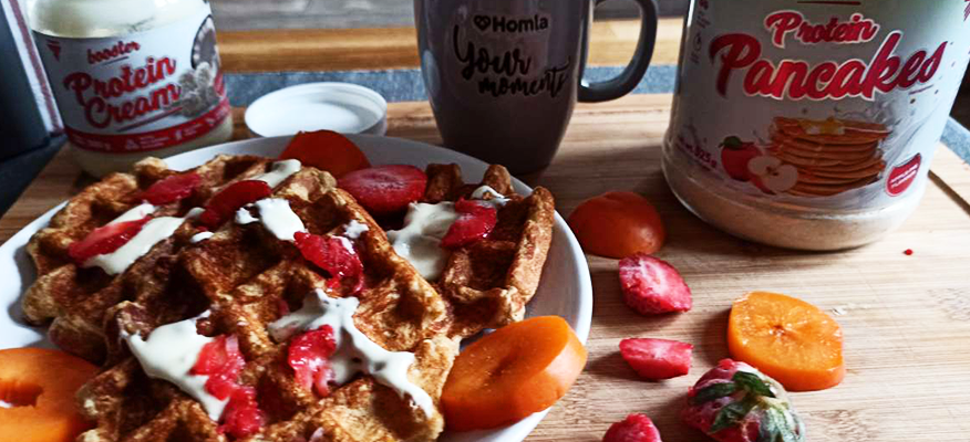 Przepis: Proteinowe gofry
