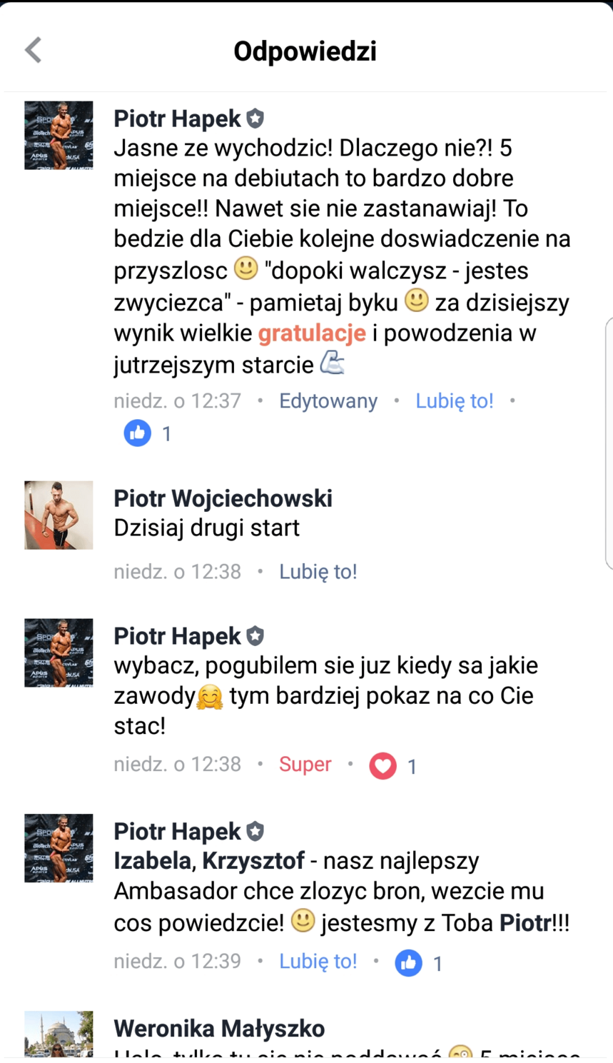 Debiuty w sportach sylwetkowych z punktu widzenia zawodnika, naszego Ambasadora Piotra