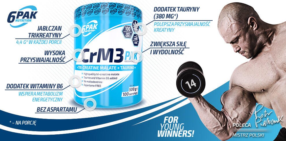 6PAK Nutrition CrM3 PAK - 250g