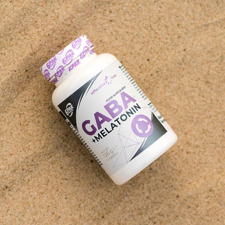 6PAK Nutrition Effective Line GABA + Melatonin - 90 tabl.