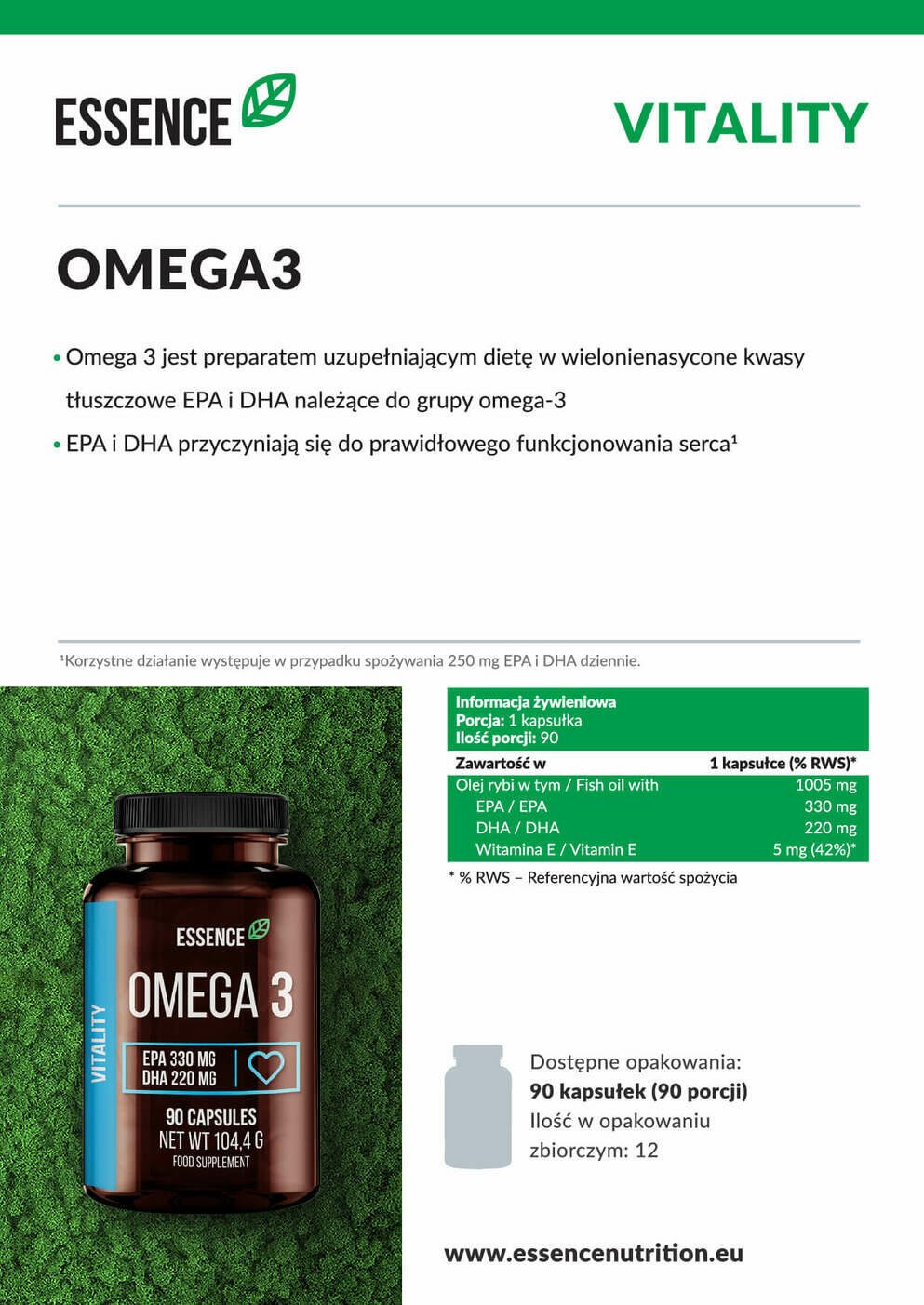 Essence Omega 3 - 90 kaps.