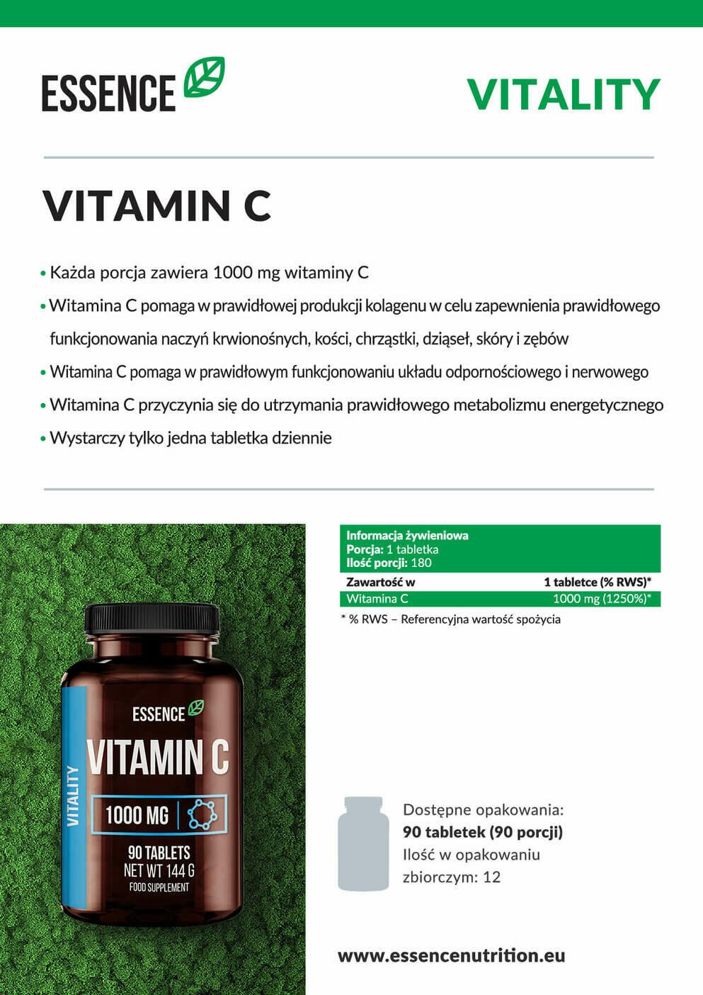 Essence Vitamin C - 90 tabl.