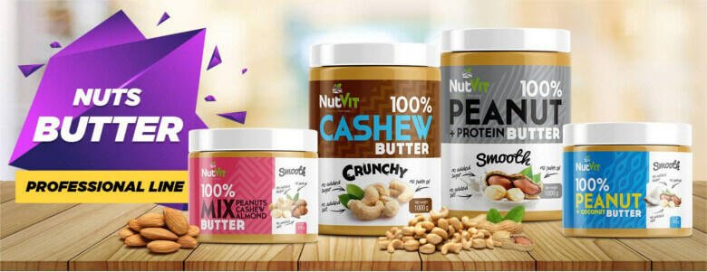 Ostrovit NutVit 100% Peanut + Coconut Butter Smooth - 500g