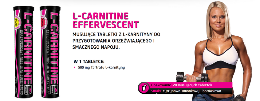 BioTech L-Carnitine Effervescent Tablets - 20 tabl. musujących
