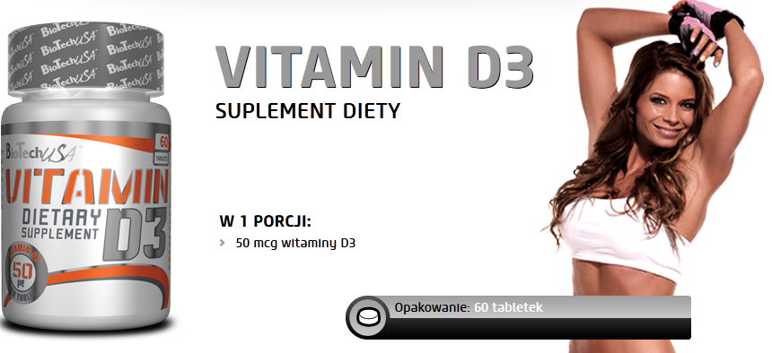 BioTech Vitamin D3 - 60 tabl.