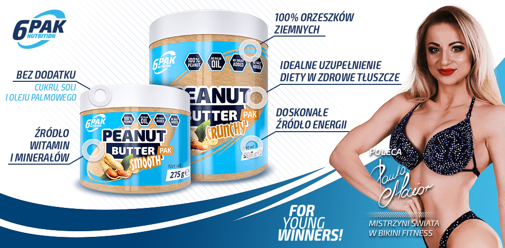 6PAK Nutrition Peanut Butter Crunchy - 908g